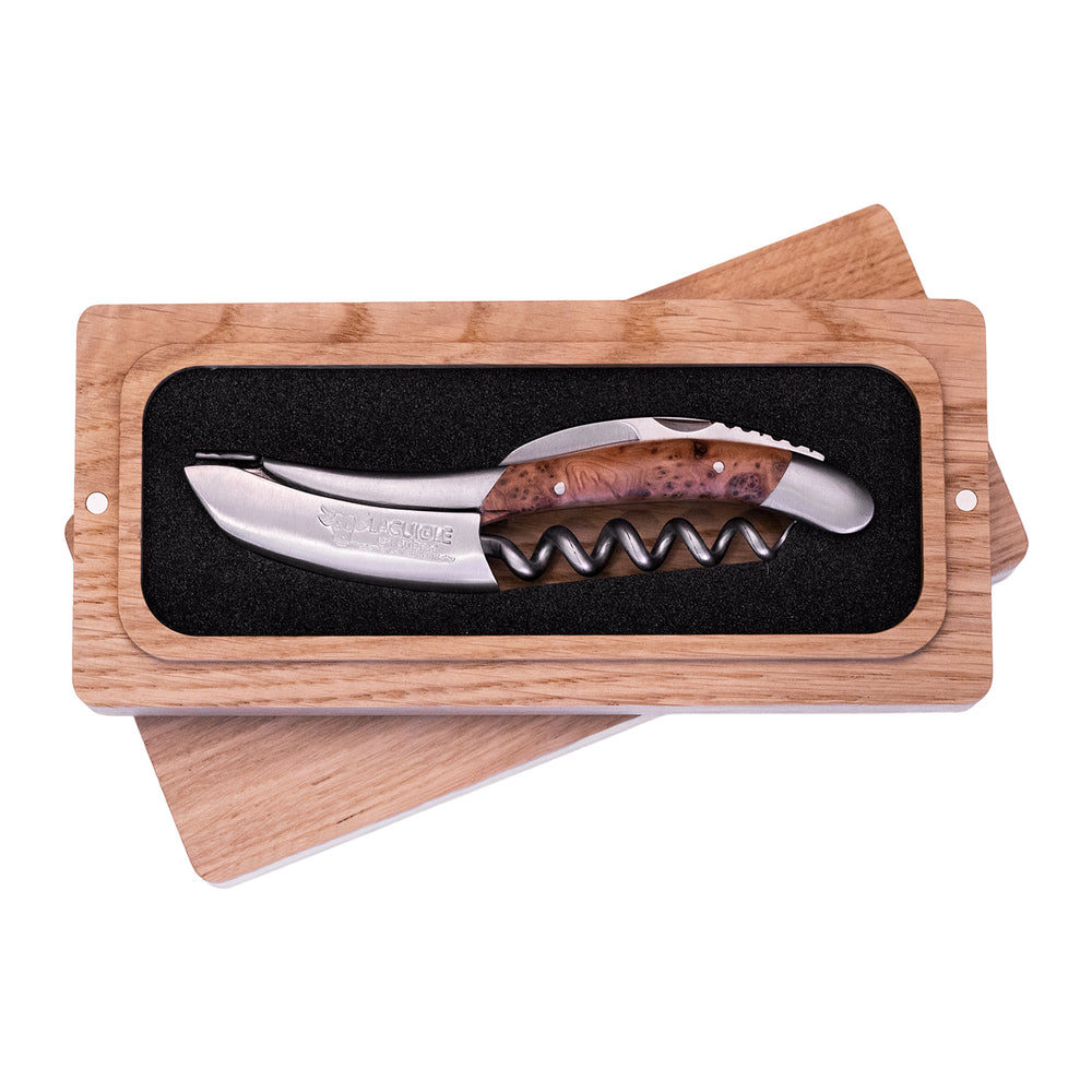 Laguiole en Aubrac Corkscrew / Brushed Juniper Handle