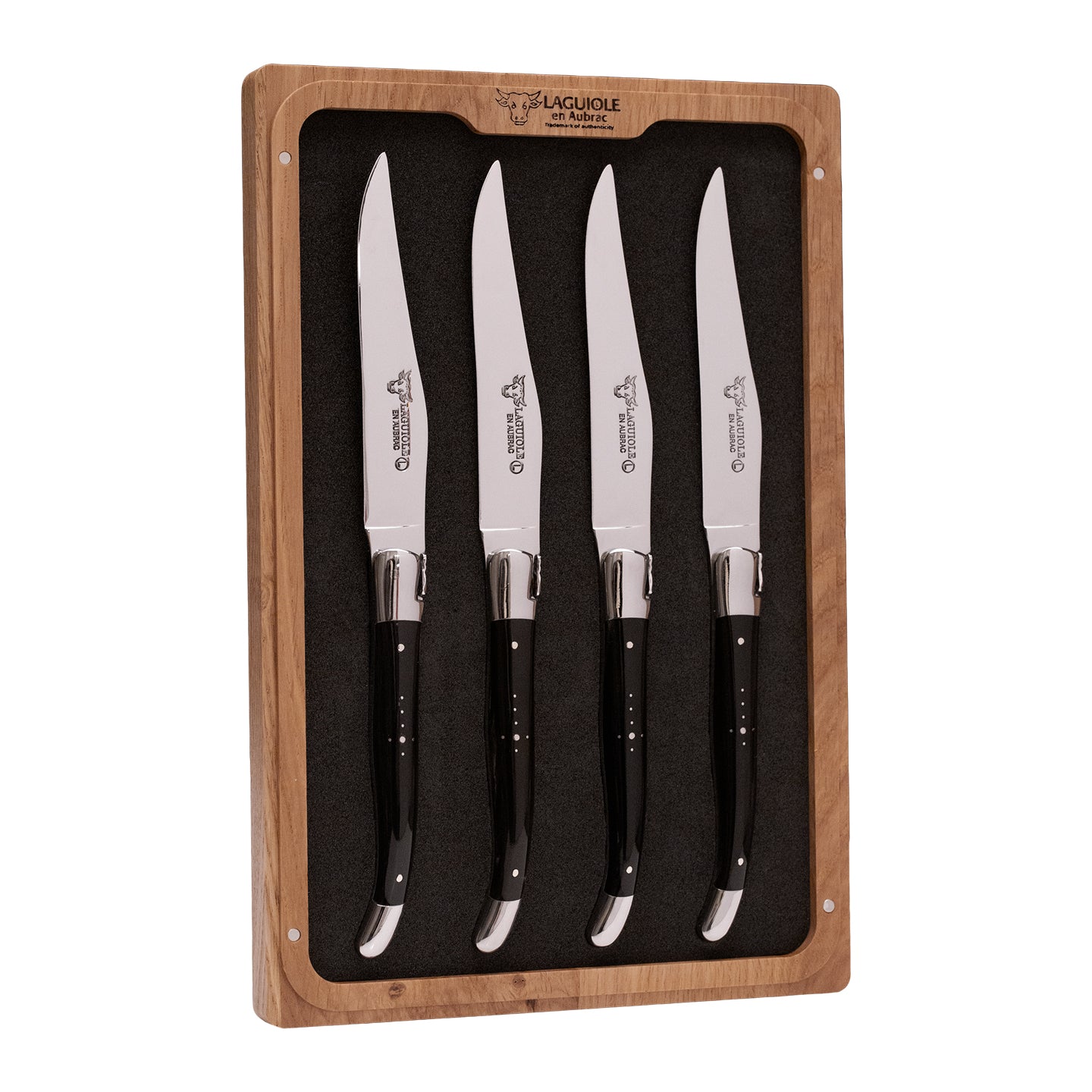 Laguiole en Aubrac Steak Knives Set of 4 / Buffalo Horn