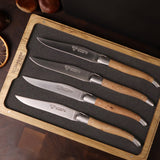 Laguiole en Aubrac Steak Knives Set of 4 / Juniper Handle