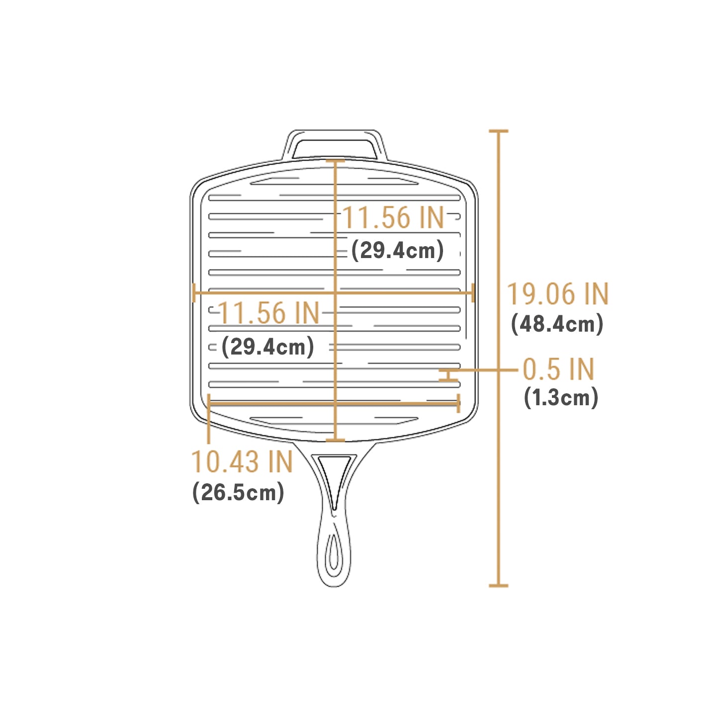 Lodge Blacklock Grill Pan / 30cm / 12"