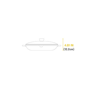 Lodge Chef Collection Chef Pan with Loop Handles and Glass Lid / 30cm / 12" (Online Only)