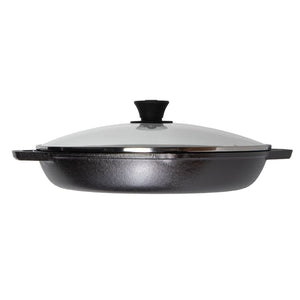 Lodge Chef Collection Chef Pan with Loop Handles and Glass Lid / 30cm / 12" (Online Only)