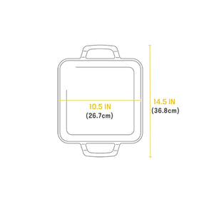 Lodge Chef Collection Square Griddle 2 Handles / 28cm / 11"