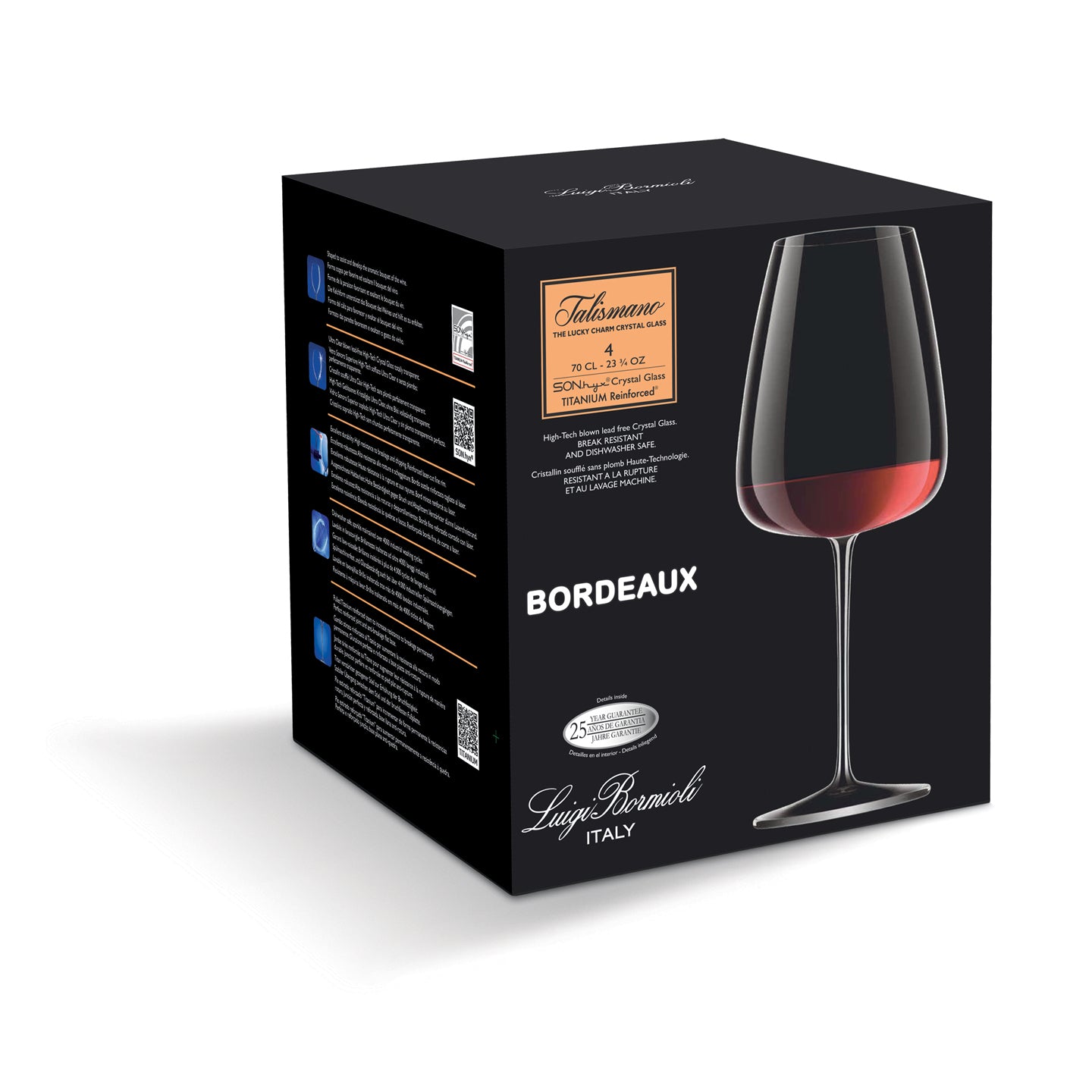 Luigi Bormioli Talismano Bordeaux Wine Glass / Set of 4