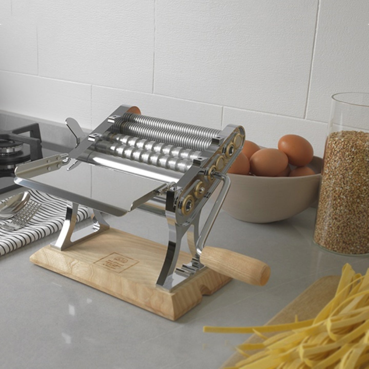 Marcato Otello Pasta Maker / Sky Chrome **