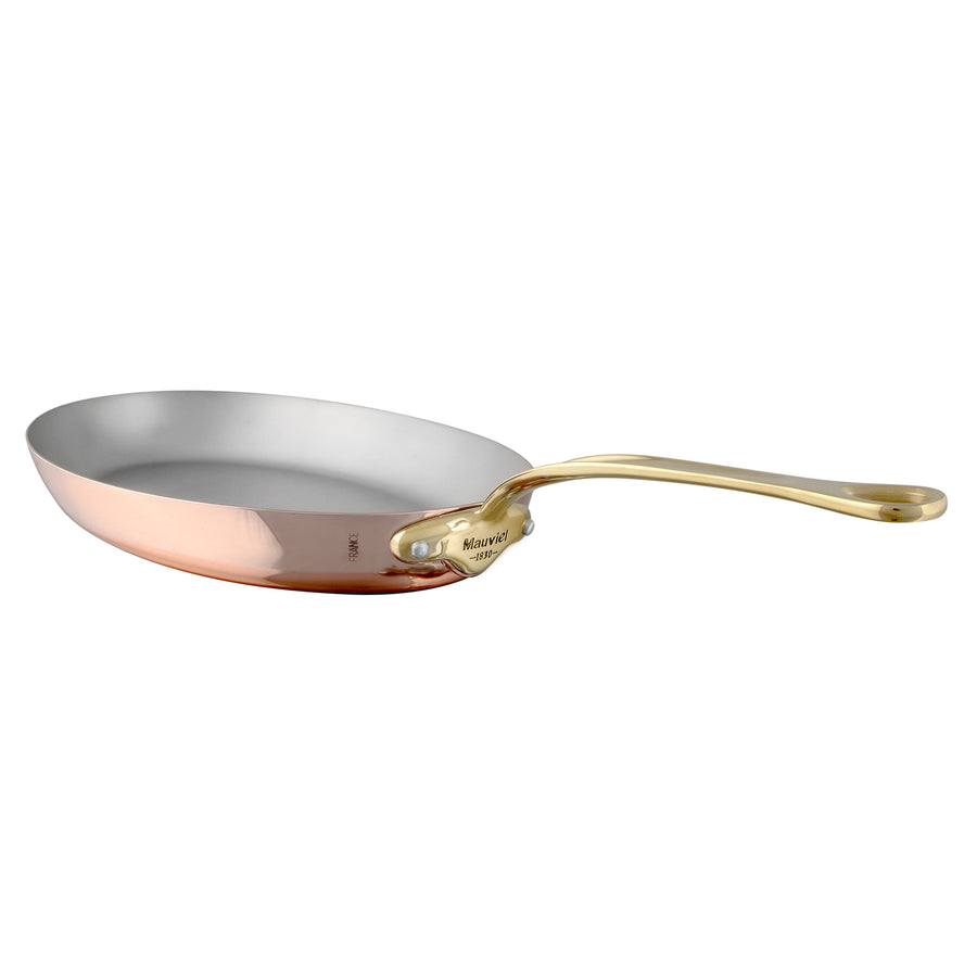 Mauviel M'150B Oval Frying Pan Long Handle / 35cm