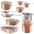 Mauviel M'150S 10 Piece Cookware Set with Copper Lids