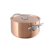 Mauviel M'150S Casserole with Copper Lid