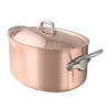 Mauviel M'150S Oval Casserole with Copper Lid / 30cm