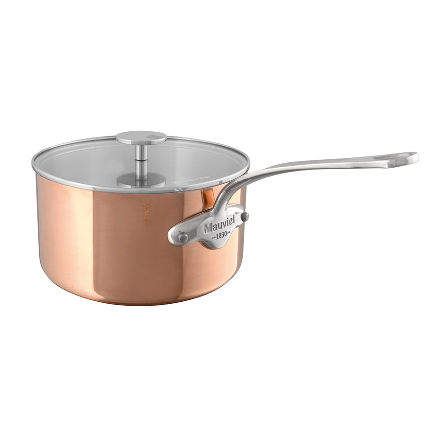 Mauviel M'150S Saucepan with Glass Lid