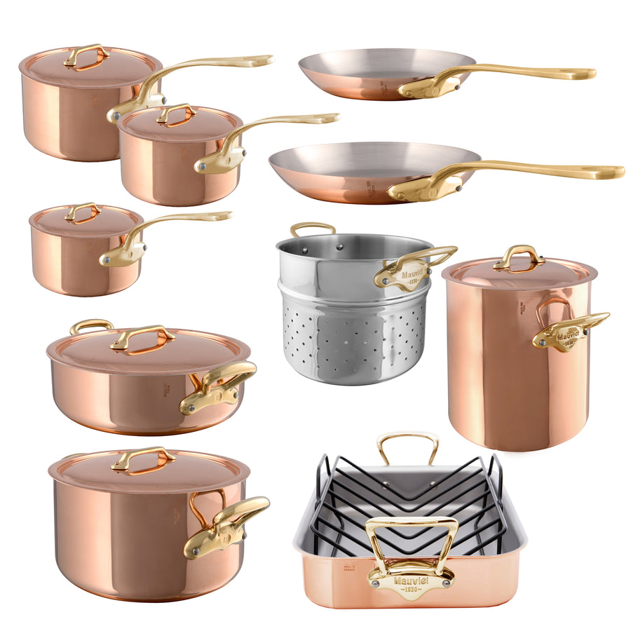 Mauviel M'6s 10-Piece Induction Copper Cookware Set