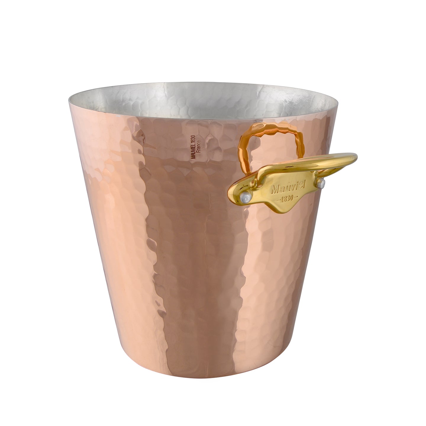 Mauviel M'30 Copper Hammered Champagne Bucket Bronze Handles