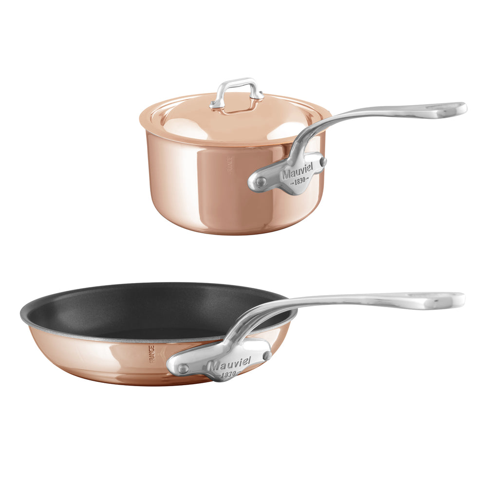 Mauviel M'6S Induction Compatible Copper 2 Piece Cookware Set *
