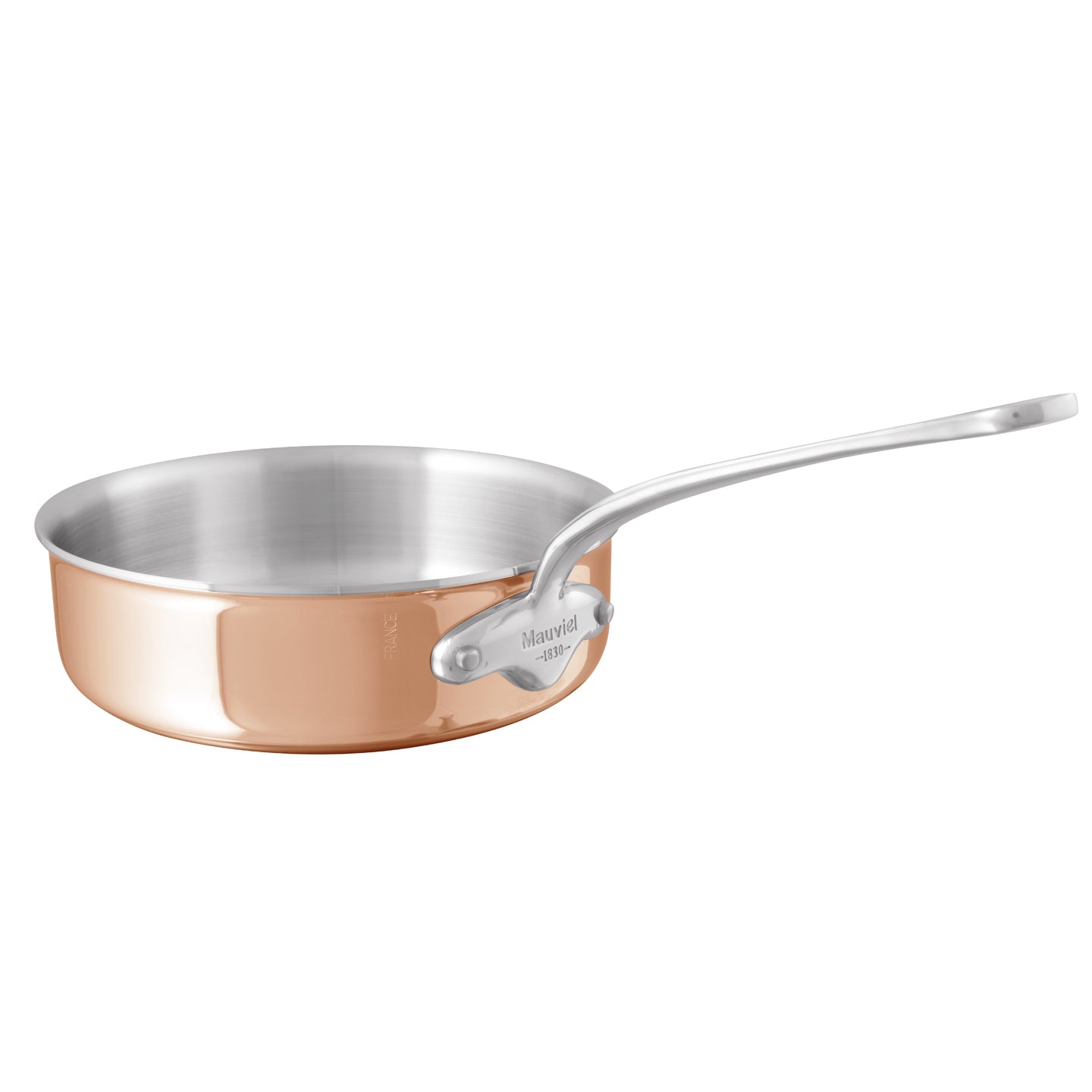 Mauviel M'6S Induction Compatible Copper Saute Pan / 24cm