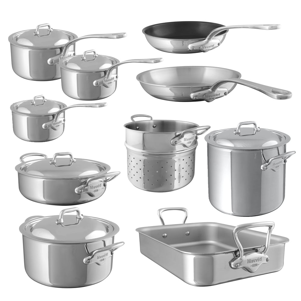 Mauviel M'Cook 10 Piece Cookware Set / Non-Stick Frying Pan