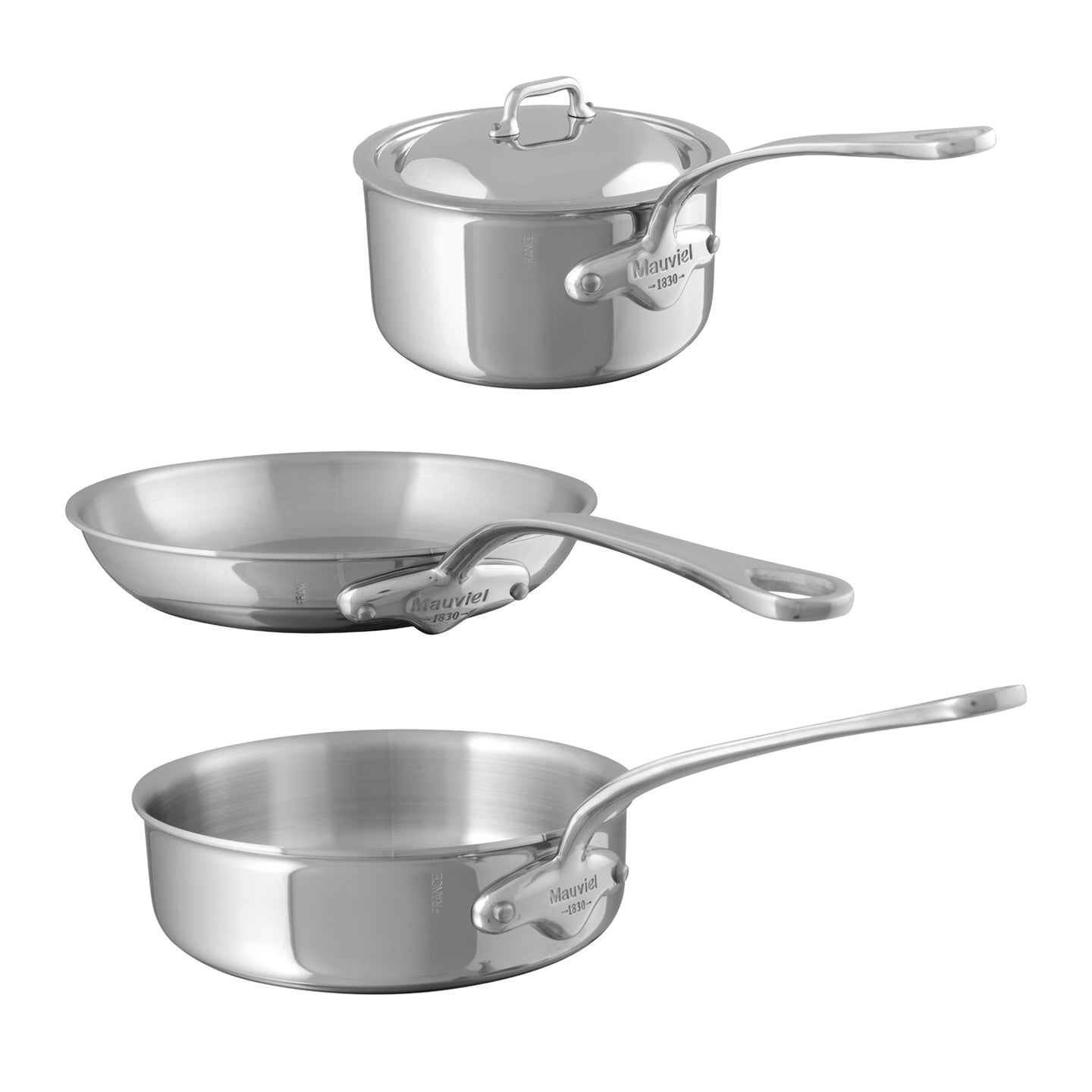 Mauviel M'Cook 3 Piece Cookware Set