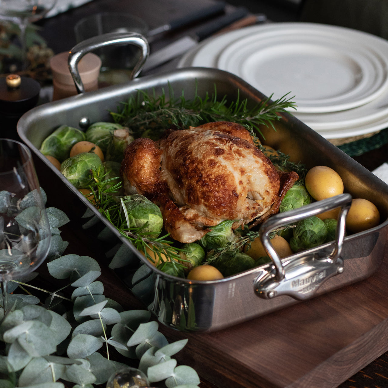 Mauviel M'Cook Piece Roasting Pan Set Borough Kitchen