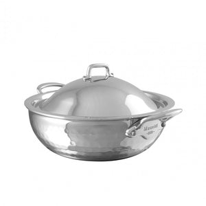 Mauviel M'Elite Curved Splayed Saute Casserole with Dome Lid