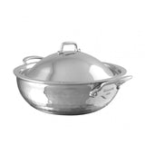Mauviel M'Elite Curved Splayed Saute Casserole with Dome Lid