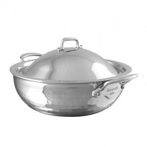 Mauviel M'Elite Curved Splayed Saute Casserole with Dome Lid