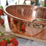 Mauviel M'Passion Hammered Copper Jam Pan with Bronze Handles / 36cm