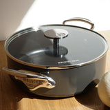 Mauviel M'Stone Saute Casserole with Glass Lid