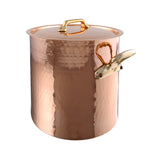 Mauviel M'Tradition Hammered Copper Stockpot with Lid