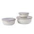 Mepal Cirqula Multi Bowl with Lid / Set of 3 / Nordic White