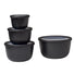 Mepal Cirqula Multi Bowl with Lids / Set of 4 / Black