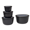 Mepal Cirqula Multi Bowl with Lids / Set of 4 / Black