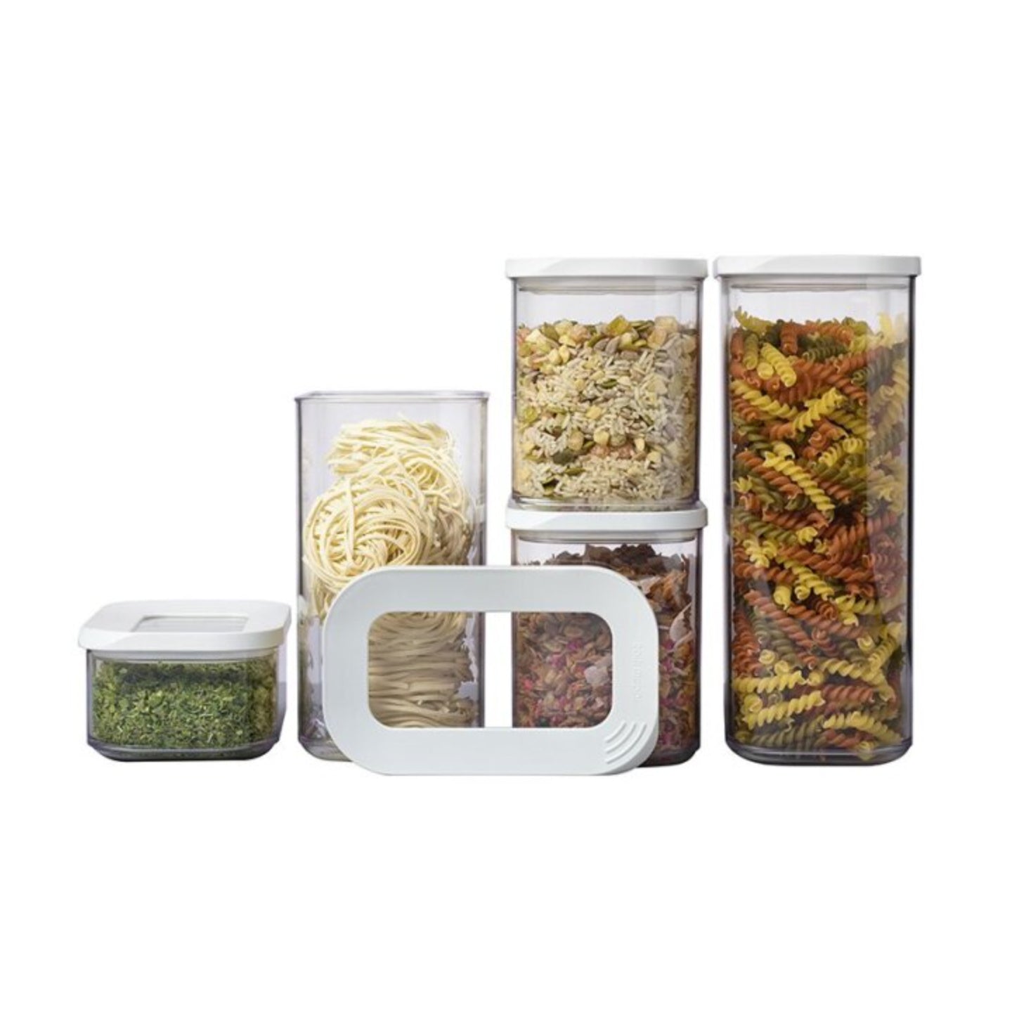Mepal Modula Storage Containers / Set of 5 / White