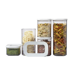 Mepal Modula Storage Containers / Set of 5 / White