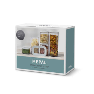 Mepal Modula Storage Containers / Set of 5 / White
