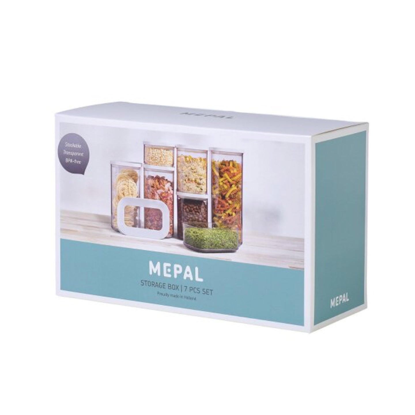 Mepal Modula Storage Containers / Set of 7 / White