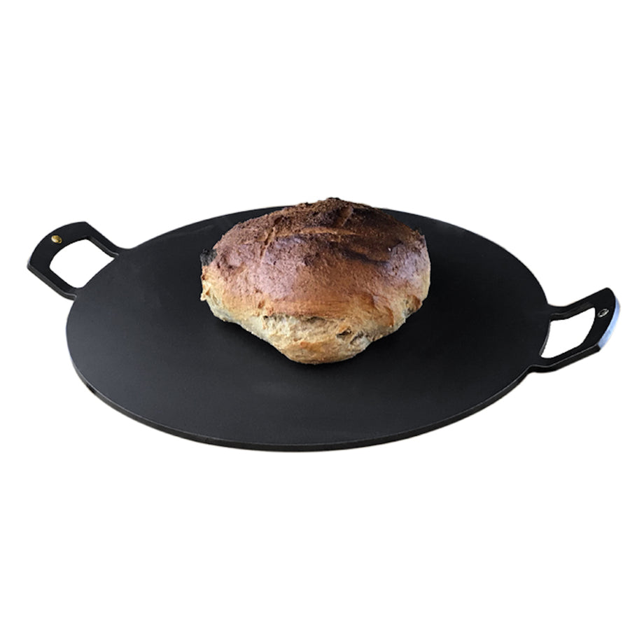 Spun Iron Baking Bell with a 12 inch Griddle and Baking plate