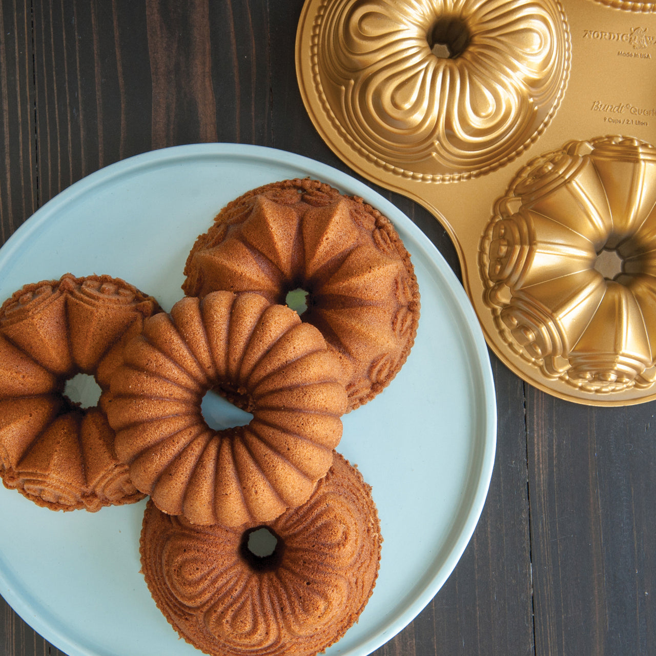 Nordic ware shop bundt quartet pan