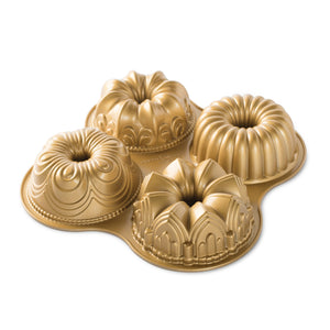 Nordic Ware Bundt Pan Quartet / Gold