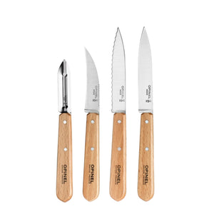 Opinel Wooden Handle Prep Knife Set