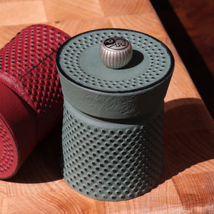 Peugeot Bali Fonte Cast Iron Pepper Mill / 8cm / Celadon Green