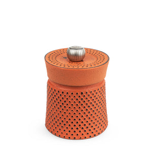 Peugeot Bali Fonte Cast Iron Pepper Mill / 8cm / Orange