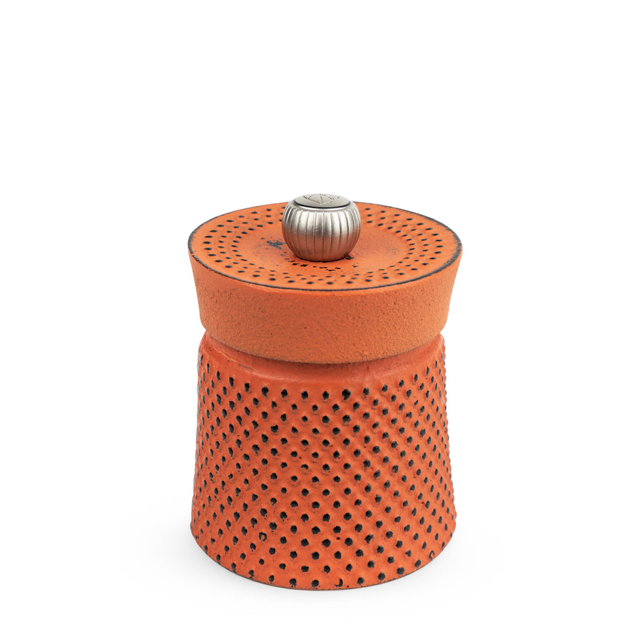 Peugeot Bali Fonte Cast Iron Pepper Mill / 8cm / Orange
