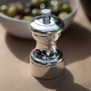 Peugeot Mignonnette Silver Plated Pepper Mill / 10cm