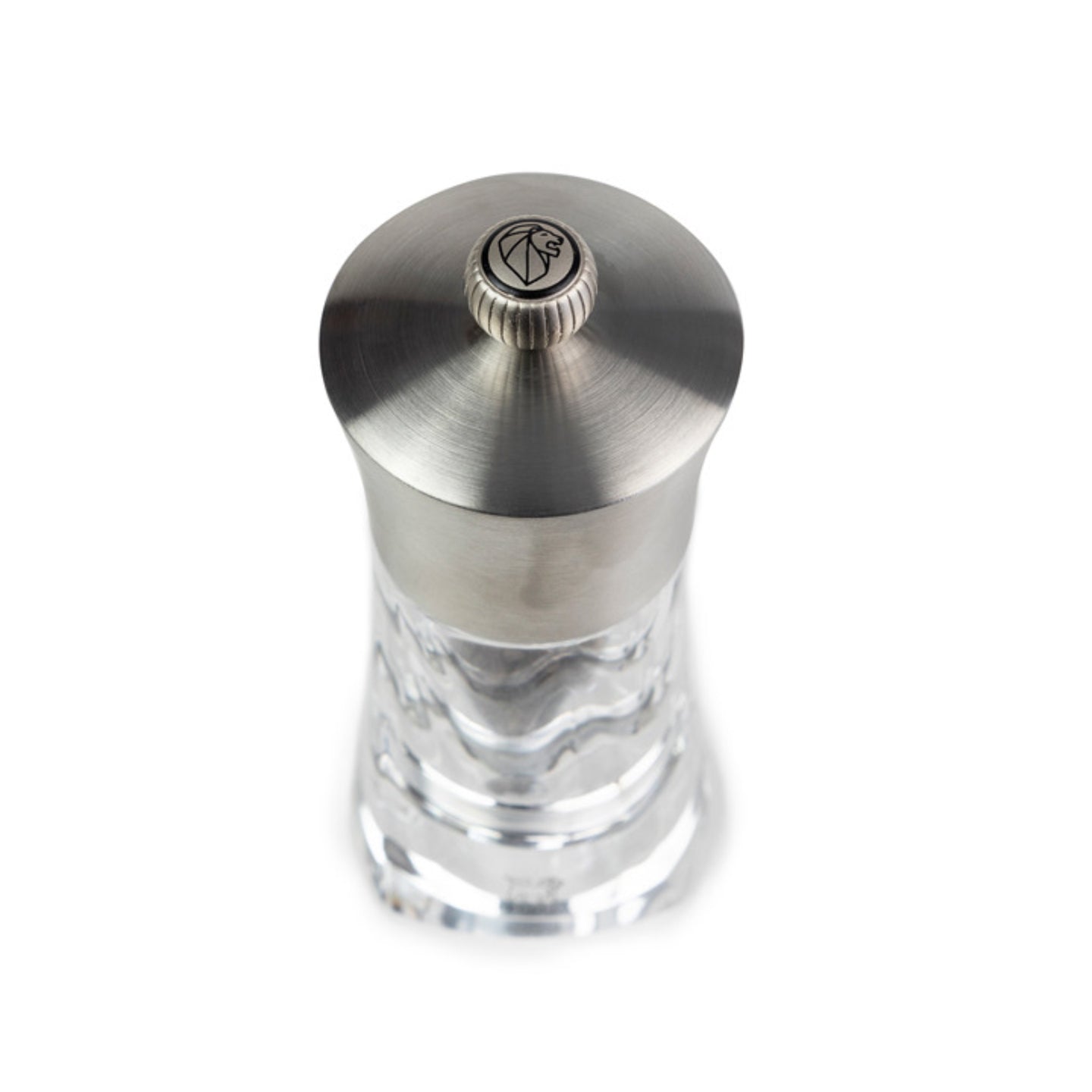 Peugeot Ouessant Stainless Steel Acrylic Pepper Mill / 14cm