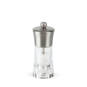 Peugeot Ouessant Stainless Steel Acrylic Salt Mill / 14cm