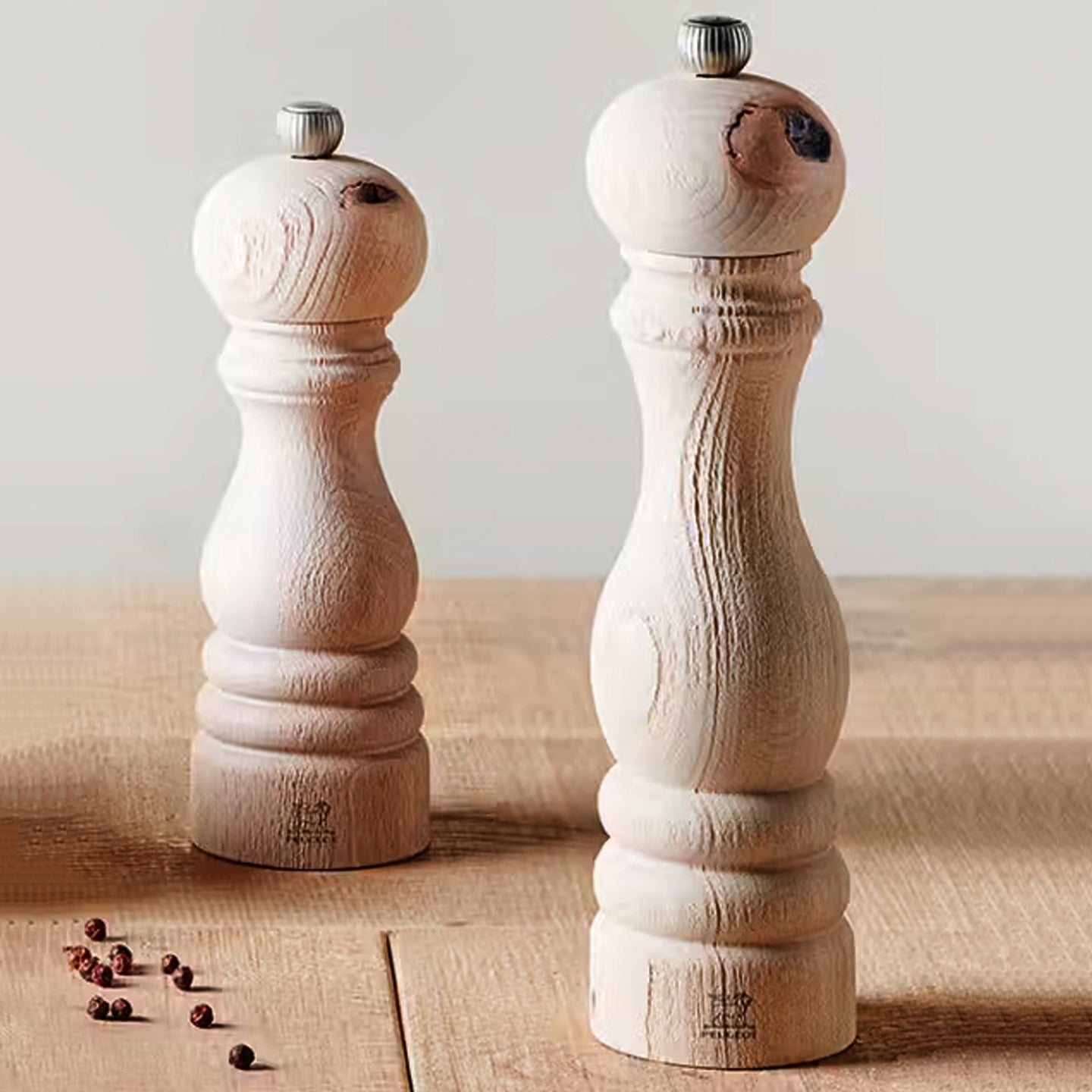 Peugeot Paris u&Select 7 inch Salt and Pepper Mill Set, Natural