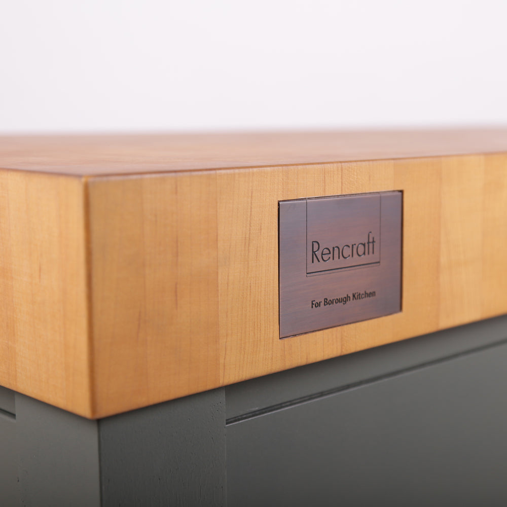 Rencraft Butchers Block / Maple / Borough Kitchen Green