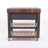 Rencraft Butchers Block / Walnut / Dark Grey