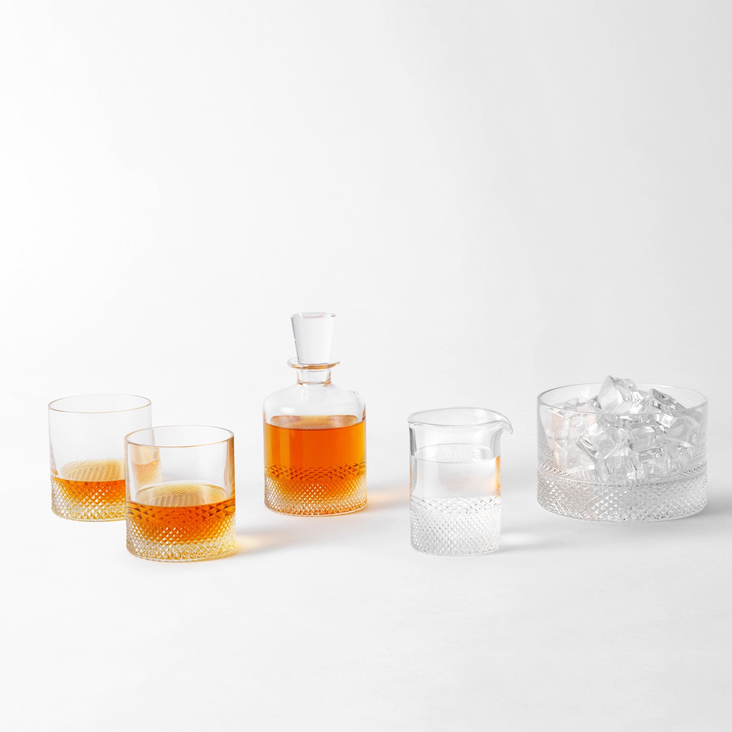 Richard Brendon Diamond Double Old Fashioned Glass