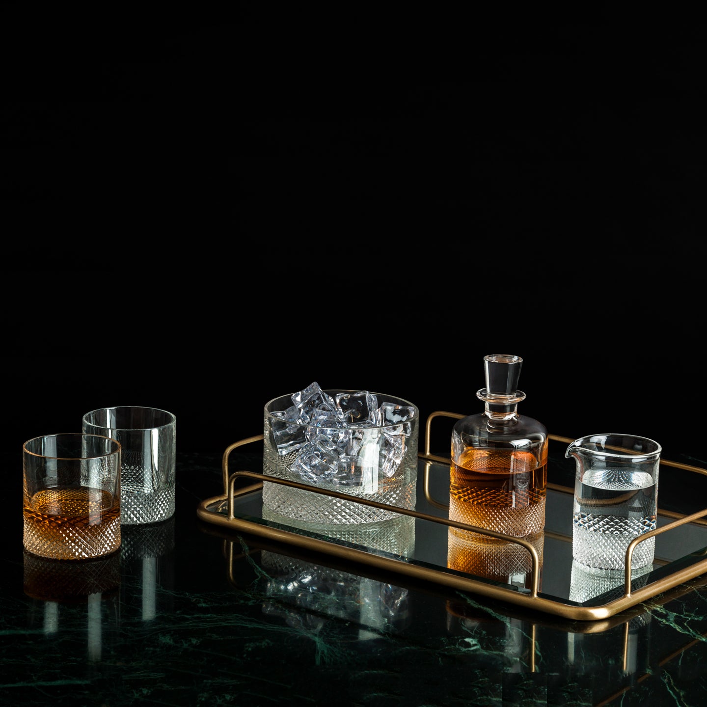 Richard Brendon Diamond Double Old Fashioned Glass