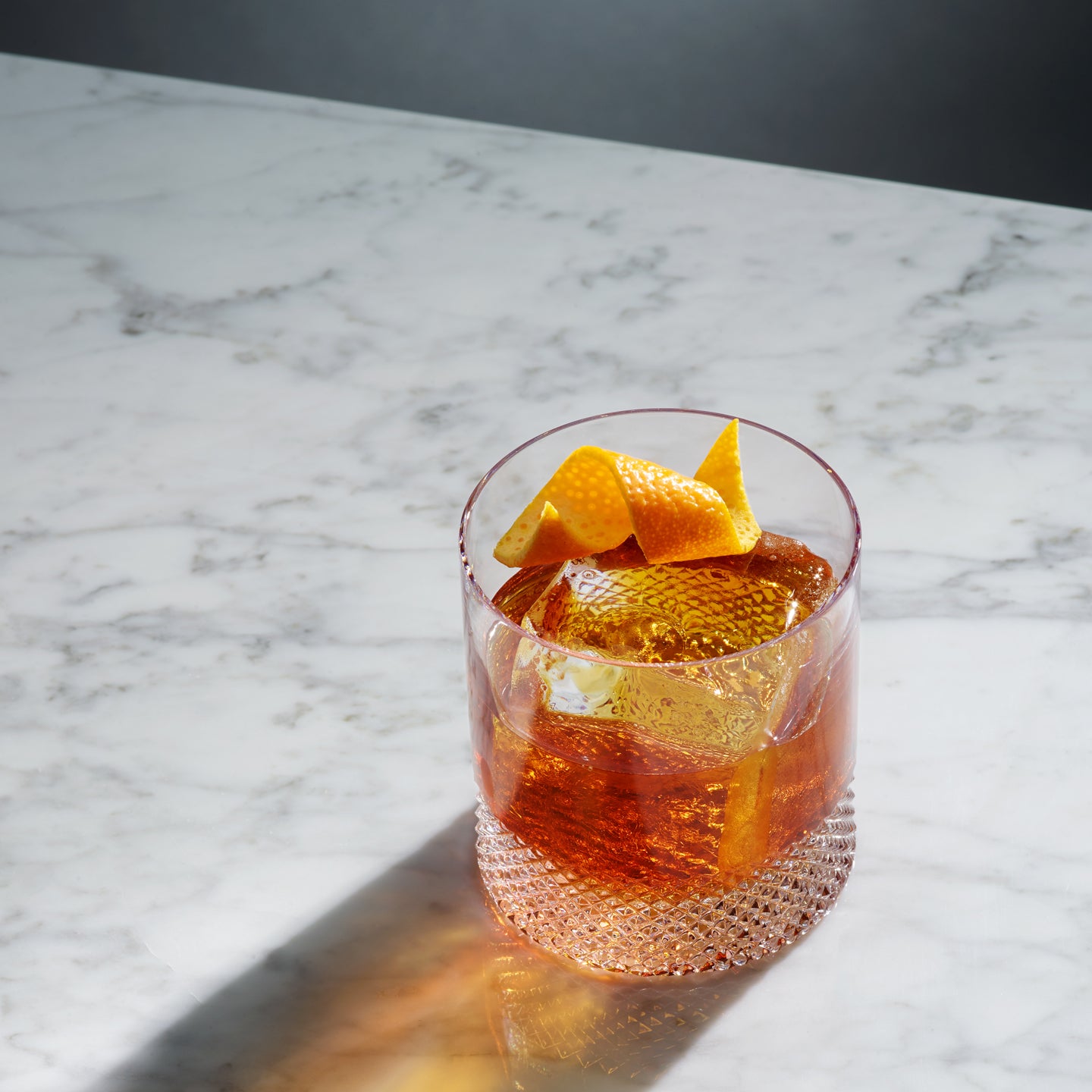 Richard Brendon Diamond Double Old Fashioned Glass